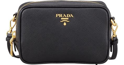 prada saffiano mini zip crossbody bag black|saffiano shoulder mini bag.